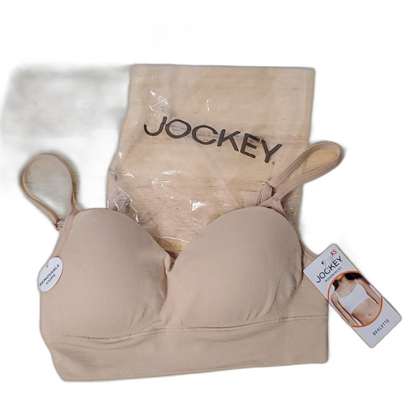 Bralette by Jockey Modern Microfiber Beige XS NWT - Picture 1 of 3